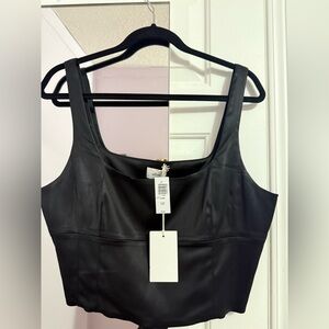 Aritzia Shine Satin Bustier Top